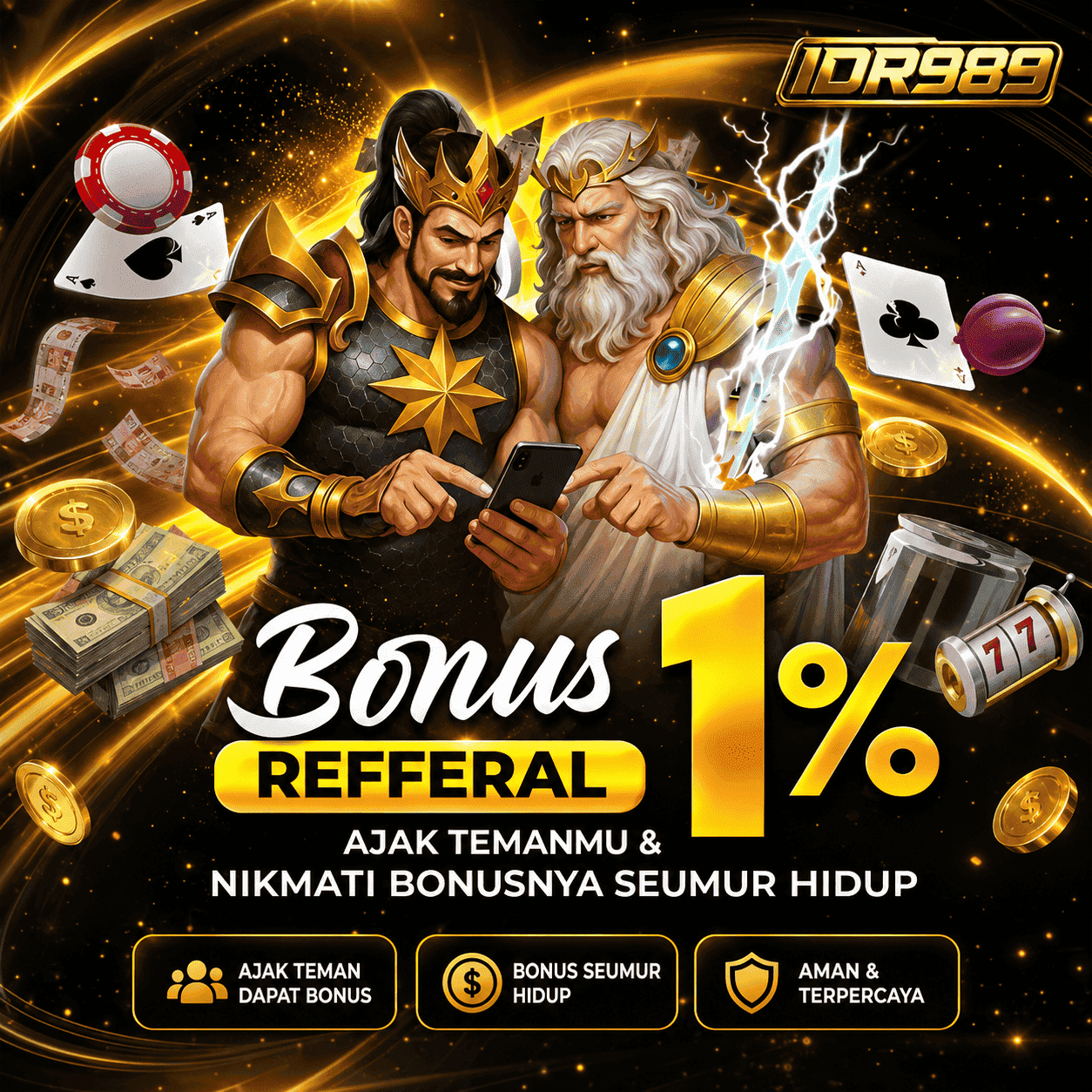 BONUS REFFERAL 1%