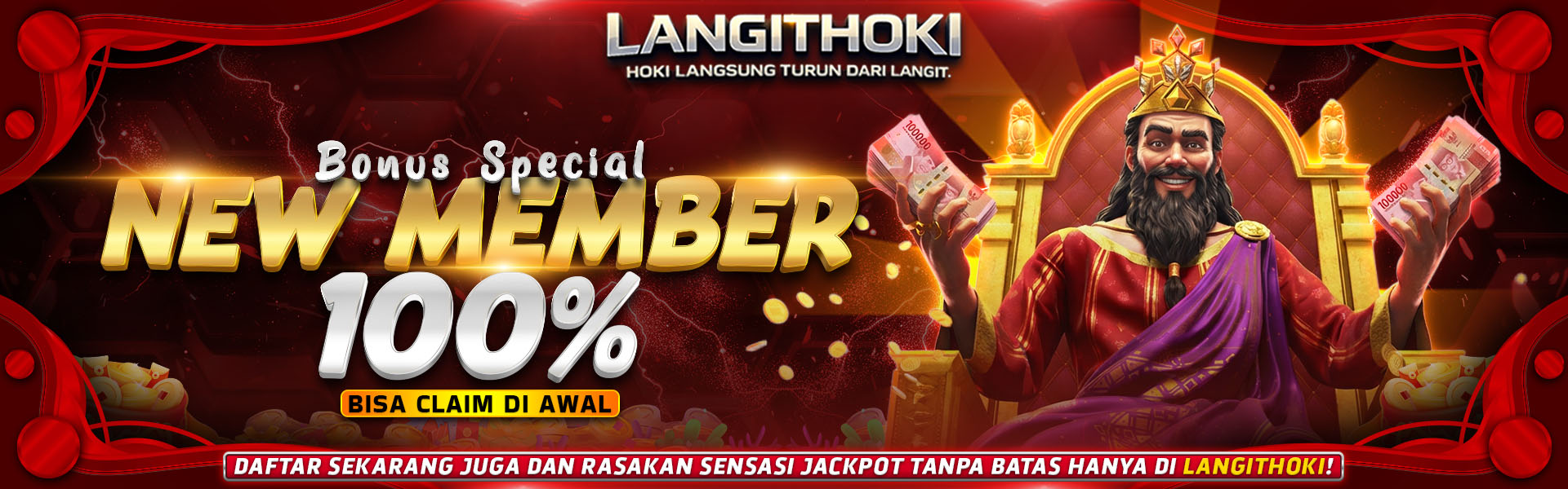 Bonus new member 100% - Langithoki