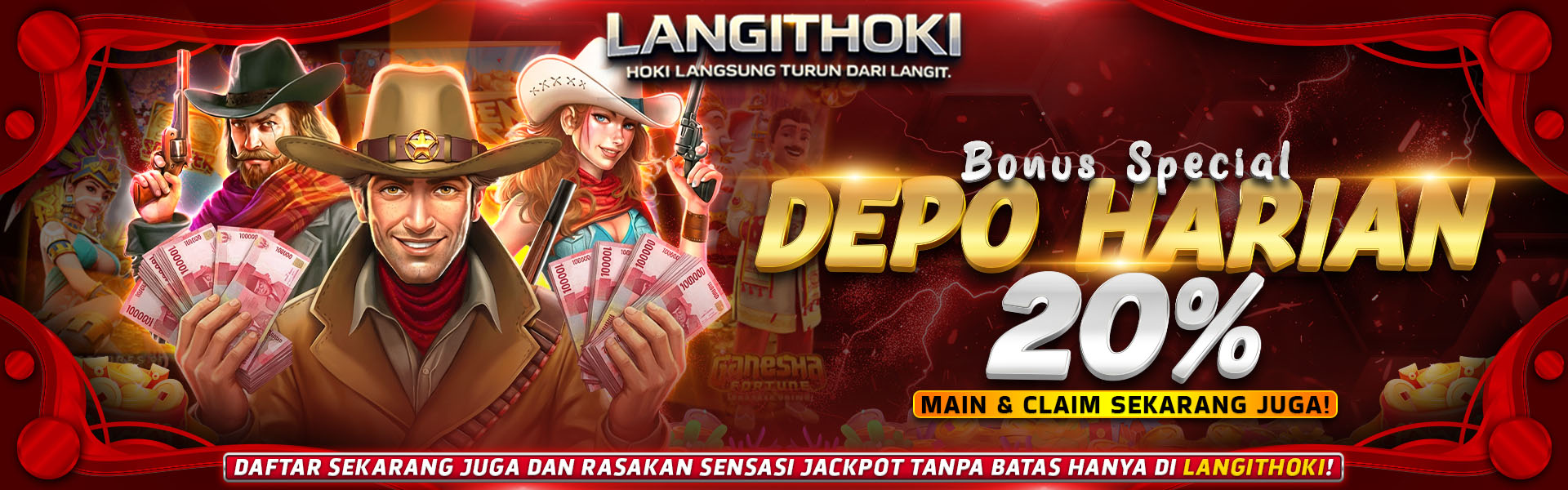 Bonus 20% Deposit Harian - Langithoki