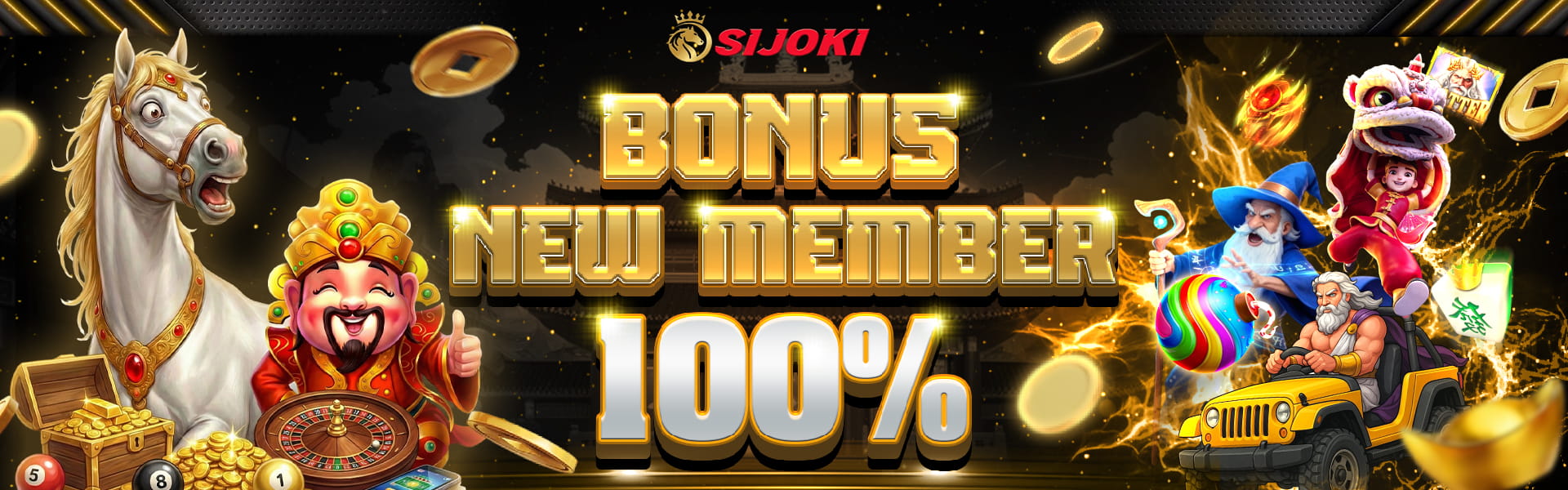 BONUS NEW MEMBER 100%