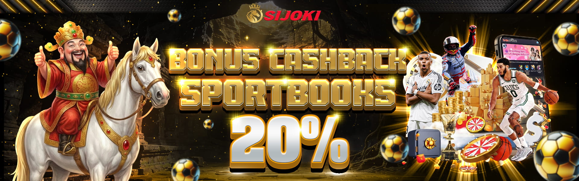 BONUS CASHBACK SPORTBOOKS 20%