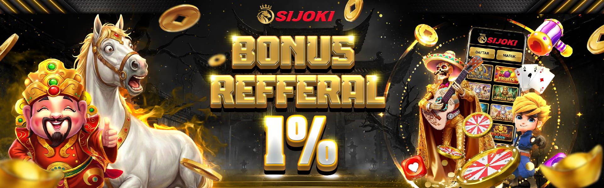 BONUS REFFERAL 1%