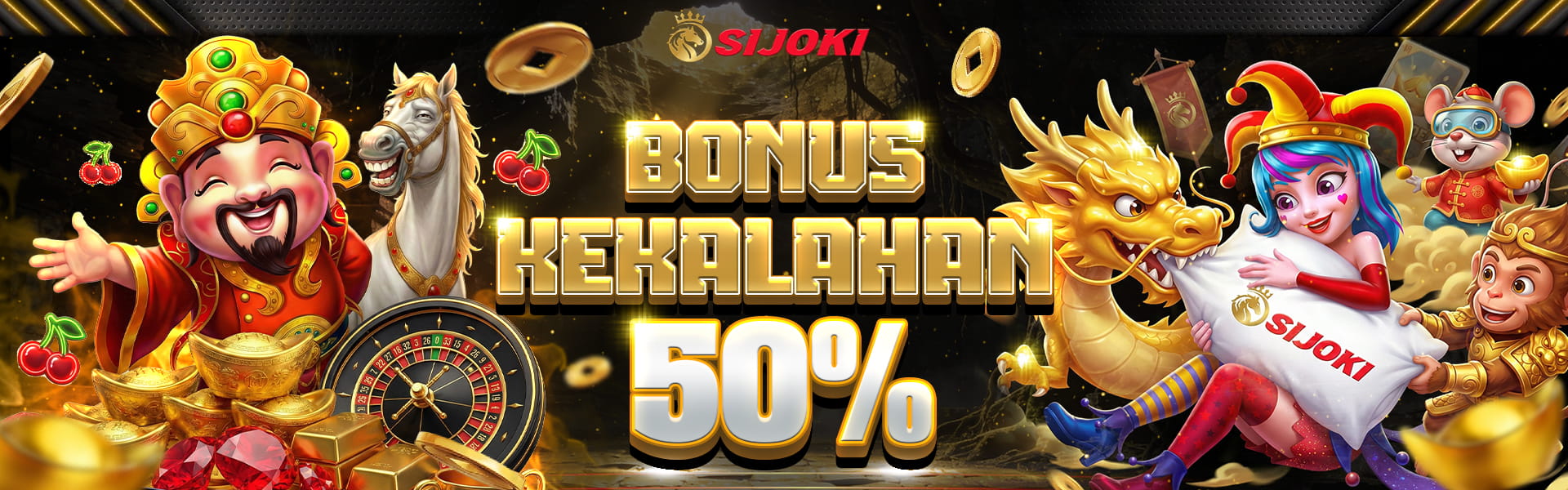 BONUS KEKALAHAN 50%