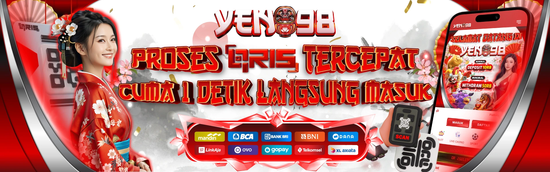 Deposit QRIS 1 Detik YEN98